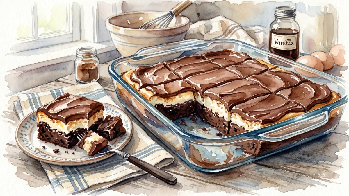 Cream Cheese Covered Brownies